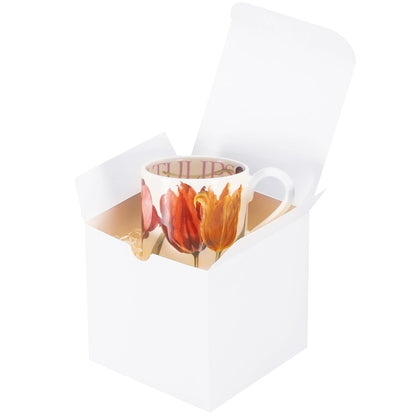 UnicoPak 10 Pack 5x5x5 Gift Boxes, Sturdy Small White Gift Boxes for Presents, Ornaments, Candles, Mugs, Easy Pop-up Assembly, Ideal for Birthday Christmas Party Business