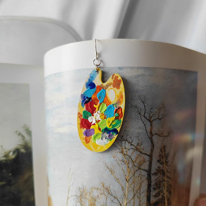 Artist Earrings,Made of real paint Tube,Unique Paint Palette Dangle Earrings for Women Artist Gift,Painter Teacher Art Gifts