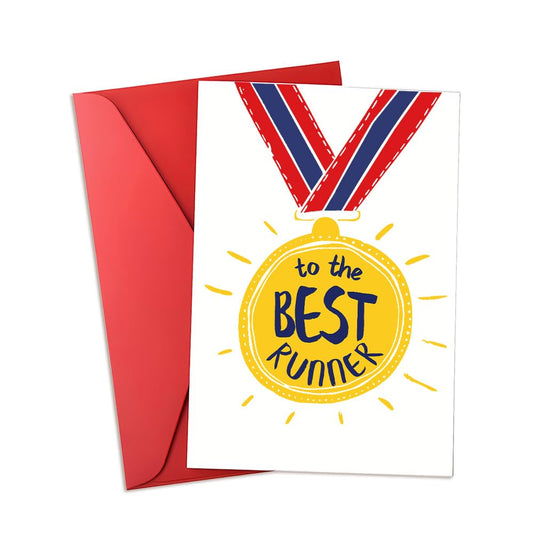 Runner Marathon Gifts for Women Men To The Best Runners Card Christmas Birthday Gifts for Marathon Runner Congratulations Gift for Running Lover Encouragement Inspirational Gift Card