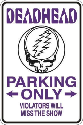 Lilyanaen New Metal Sign Aluminum Sign Yard Fence Garage Decorative Sign Deadhead Parking Only Wall Sign for Outdoor & Indoor 8"x12"
