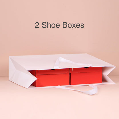 6pcs 21.7x6.1x15.7" (4) Extra Large Size, White Paper Bags, Giant Jumbo Huge XL Thick Sturdy Durable Gift bags