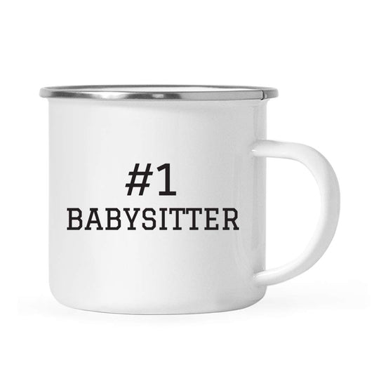 Andaz Press Stainless Steel Campfire Coffee Mug Thank You Gift, 1 Babysitter, 1-Pack, Birthday Gift Ideas Coworker Him Her, Includes Gift Box