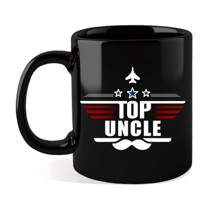 Top Uncle Mug 11Oz Uncle Fathers Day Gift from Niece Nephew, Uncles Father Day Birthday Gift, Ceramic Uncles Cup for Coffee,Milk and Tea Microwave & Dishwasher Safe