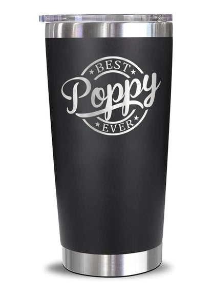 Emily Poppy Ever Tumbler - Father's Day & - Birthday Gift For Poppy - Grandkids Gift For Grandpa