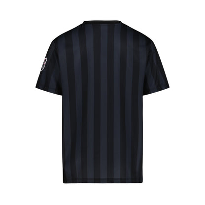 Messi Boys' Lifestyle Short Sleeve Top, Loose-fit V-Neck Shirt with Logo, Comfortable