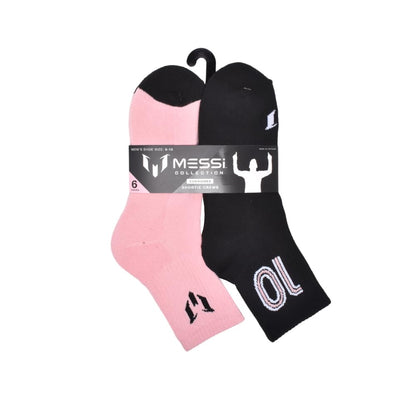 Messi Men's Lifestyle Crew Socks, 6-pack, Soft & Stretchy, Comfortable