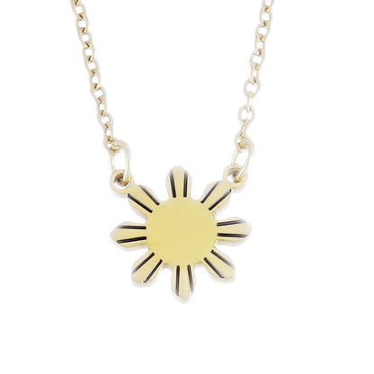 Kivosliviz Philippines Sun Necklace Philippines Jewelry Gift For Filipino Philippines star necklace Philippine Pride necklace