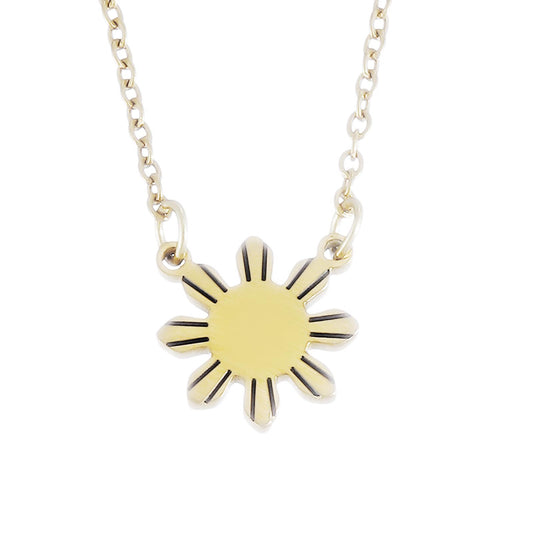 Kivosliviz Philippines Sun Necklace Philippines Jewelry Gift For Filipino Philippines star necklace Philippine Pride necklace