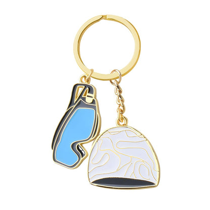 Swimming Gifts for Swimmers Key Chain for Women Men Sports Themed Gift for Swim Lovers Birthday Gifts for Swimmer Team Appreciation Gift for Coaches Gold Swimming Pool Keychain Accessories