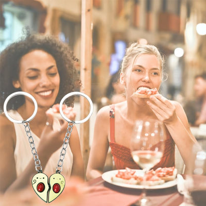 yaozeio Friendship Keychian Gift for Best Friend Bff Couples Avocado Hamburg Keychain for Husband Wife Gifts