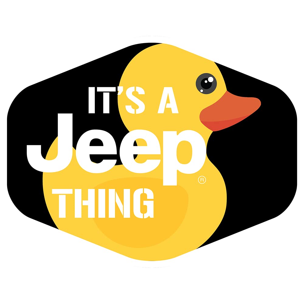 It’s a Jeep Thing Duck Sticker – Vinyl Decal for Jeep Wrangler – 4" x 3" Screen Printed Waterproof Off-Road Accessory – Jeep Gift – Made in USA