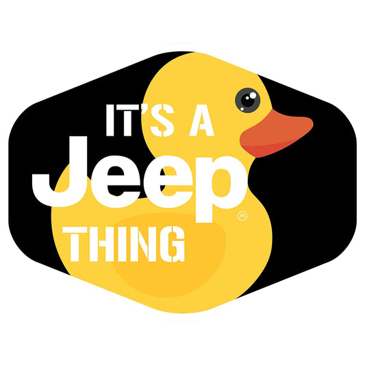 It’s a Jeep Thing Duck Sticker – Vinyl Decal for Jeep Wrangler – 4" x 3" Screen Printed Waterproof Off-Road Accessory – Jeep Gift – Made in USA