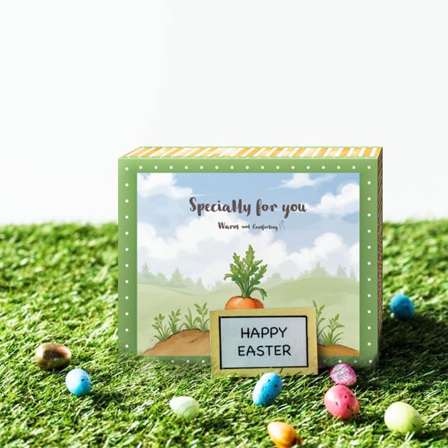 LUICONMO Teen Easter Basket Stuffers, Easter Gifts for Women Teens Adults Cute Bunny Plush Keychain Gifts for Teens Girl with Ceramic Carrot Candle Easter Gifts for Teen Girls Boys