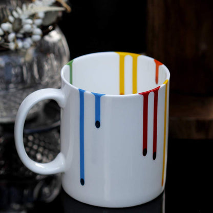 Novelty Artist Mug Gift for Art Lover Wifey Mom Sister - Appreciation Gifts for Teacher - Artist Graduation Mug Gift for Art Lover - Artists Gallery Rainbow Mugs
