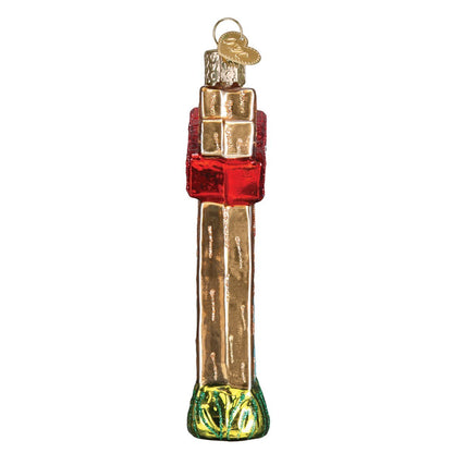 Old World Christmas Glass Blown Ornament Realty Sign (36203)
