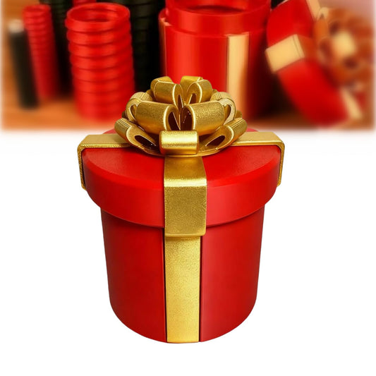 Prank Gift Box: The Ultimate Annoying Nested Screw Box for Money, Reusable Funny Puzzle Game for Christmas & Birthdays, Creative Cash Gift Idea for Adults (red)