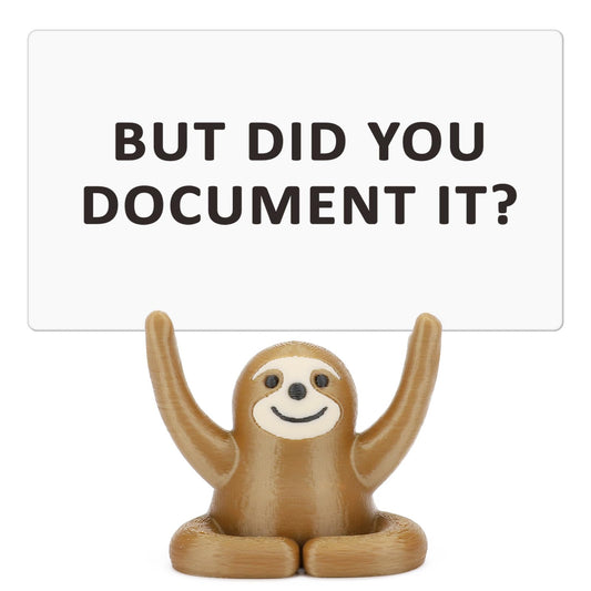 Gifts for Coworkers Women Men Funny Sloth Work Office Gifts for Employees Boss Manager Engineers Birthday Retirement Gift Farewell Going Away Boss's Day Christmas But Did You Document It Office Decor