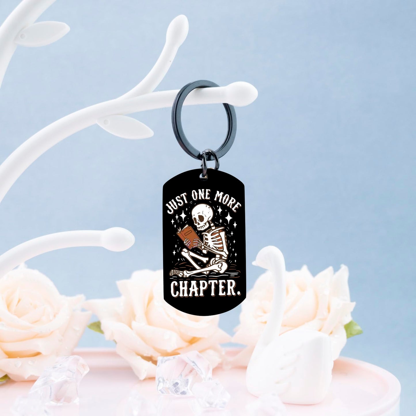 Book Keychain Book Nerd Gifts Nerdy Gifts for Men Books Lover Gifts for Women Stocking Stuffers for Book Lovers Nerd Stocking Stuffers for Men Readers Bookish Keychain
