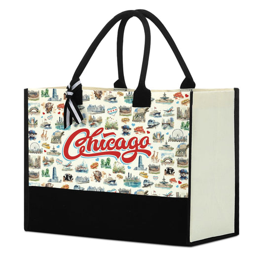 Italy Chicago New York Las Vegas Paris Gifts for Women Canvas Tote Bag