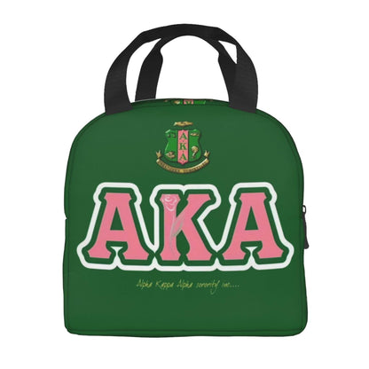 Sorority Gifts Lunch Box Reusable Tote Bag Large Capacity Cooler Bags For Women Men Office Work Picnic Society Gifts