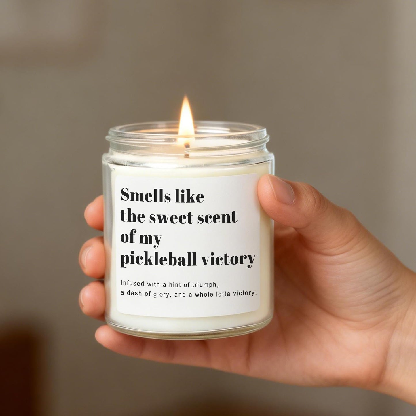 Pickleball Gifts for Women Men, Pickleball Accessories, Lavender Scented Candle - Funny Gifts Pickleball for Lovers, Players, Fans, Sports