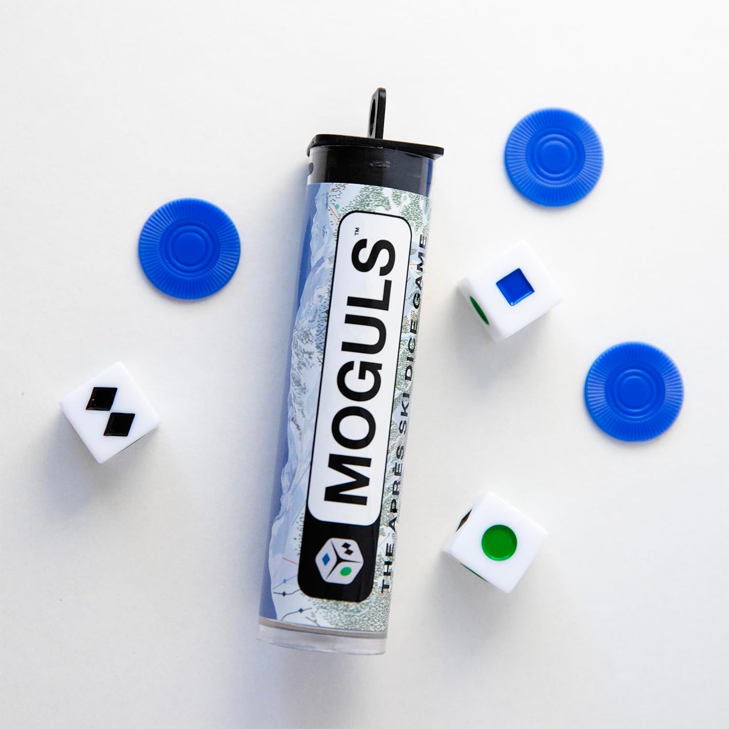 Moguls – Ski-Themed Family Dice Game | 5 Ways to Play | Screen-Free Après Ski Fun for Kids & Adults | Easy Mountain Game for Snowboard Trips, Lodge Nights, Cabins & Winter Game Night