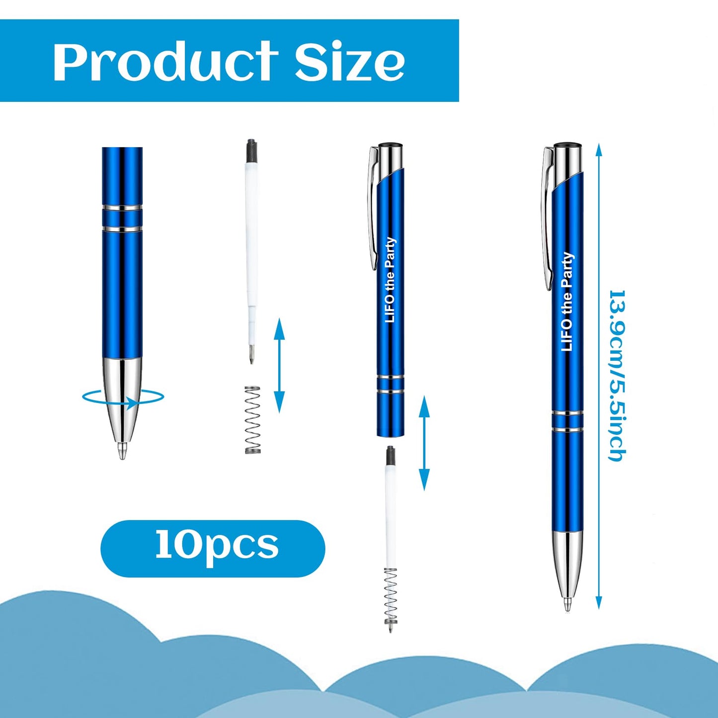 Chris.W 10pcs Cute Accountant Pens, Be Audit You Can Be Funny Accountant Gifts, Ballpoint Pens for Friends, Writing Ball Pens for CPA, Accounting Firm Pens, Graduation Gift (10)