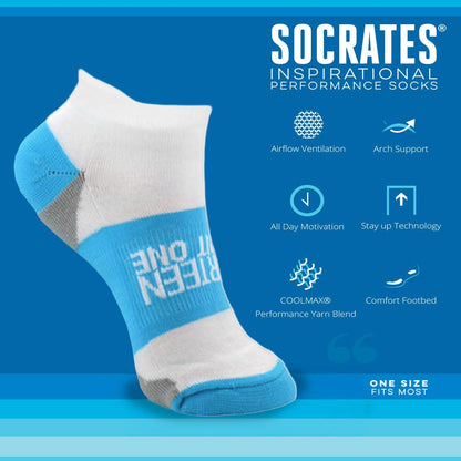 Gone For a Run Motivational Ankle Running Socks - Inspirational Affirmation Socks for Women - Runners Gifts & Motivation