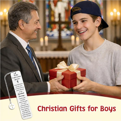 Confirmation Sponsor Gifts for Women Men Confirmation Decorations Christian Confirmation Bookmark Baptism Gifts Confirmation Gifts for Teenage Boys Girls Catholic Confirmation Sponsor Appreciation