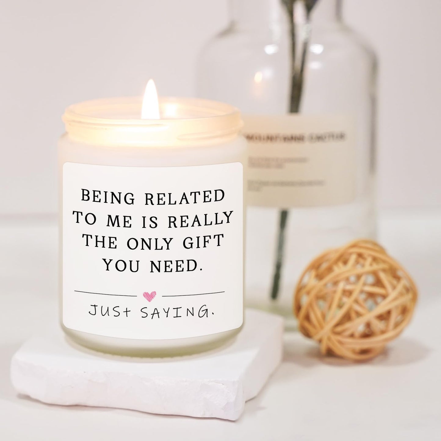 Funny Sibling Candle, Sister Gifts, Brother Gifts, Fathers Day Birthday Christmas Gift for Sister Brother, National Siblings Day Gift for Sisters, Brothers, Cousin