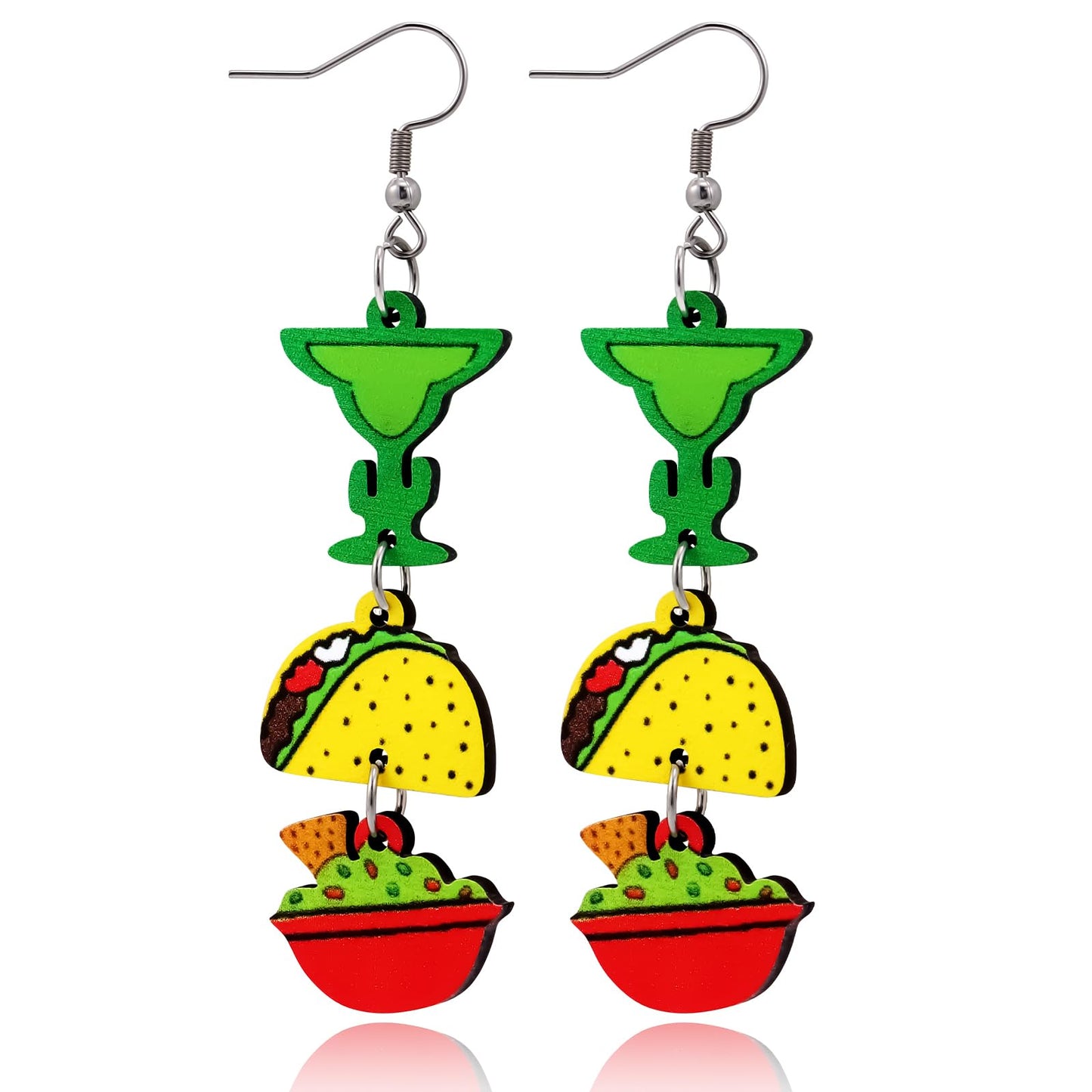 Cinco de Mayo Earrings for Women – Mexican Style Dangle Earrings, Mexican Gifts for Women Grandma, Cinco de Mayo Decorations Accessories