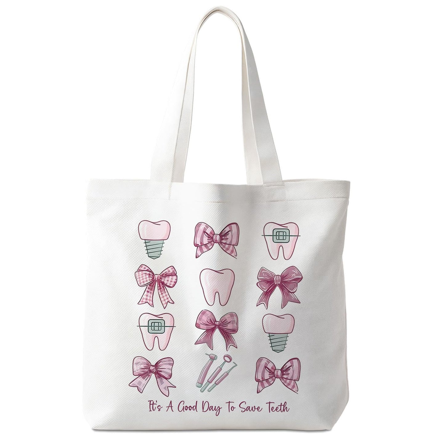 Dentist Nurse Gifts for Women, Canvas Tote Bags, Reusable Grocery Shopping Bag