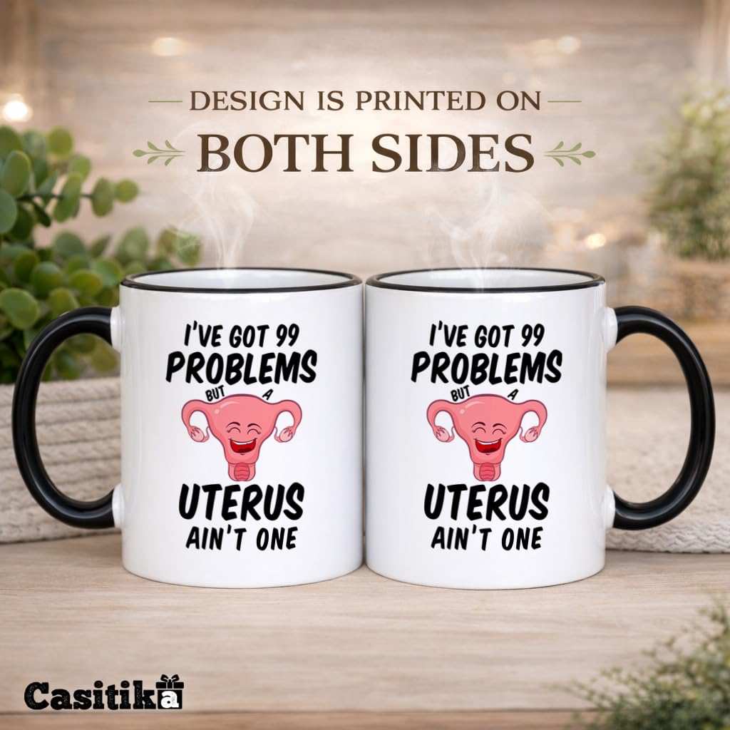 Casitika Hysterectomy Recovery Gifts. 11 Oz Funny Mug For Post Uterus Surgery Gift. Get Well Hysterectomy Gifts For Women. (Problems)