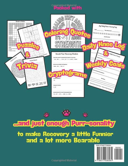 Knee Surgery Recovery Activity Book: Puzzle Pack, Knee-Code Cryptograms, Coloring Quotes & Motivational Trackers for a Faster & Fun Rehab