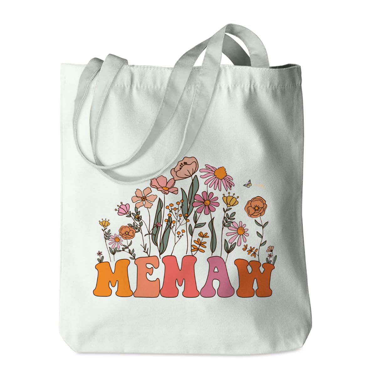 Grandma Gifts Tote Bag Birthday Mothers Day Retirement Gifts for Women Mama Nana Mimi Shoulder Bag Reusable Grocery Bags