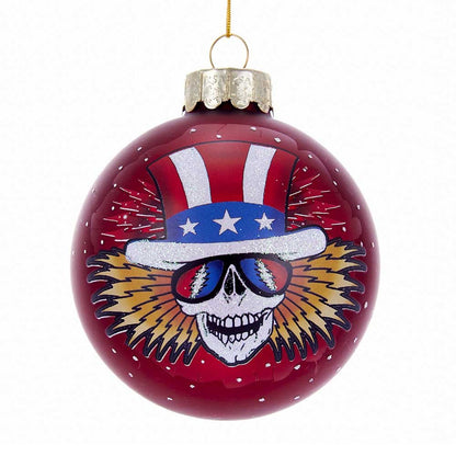 Kurt Adler GD4171 80mm Grateful Dead Glass Ball