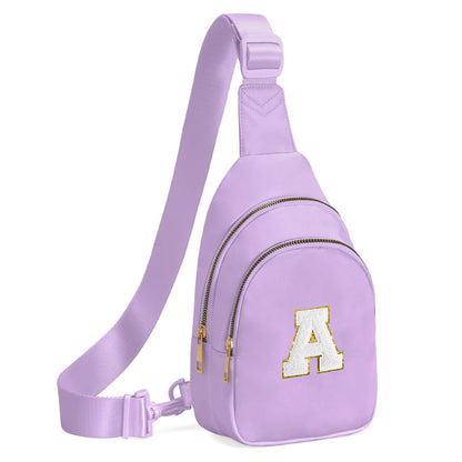 Viverte Birthday Gifts for 7 8 9 10 11 12 13 Year Old Girls Small Initial Sling Bag Cross Body Bag Fanny Pack for Girls