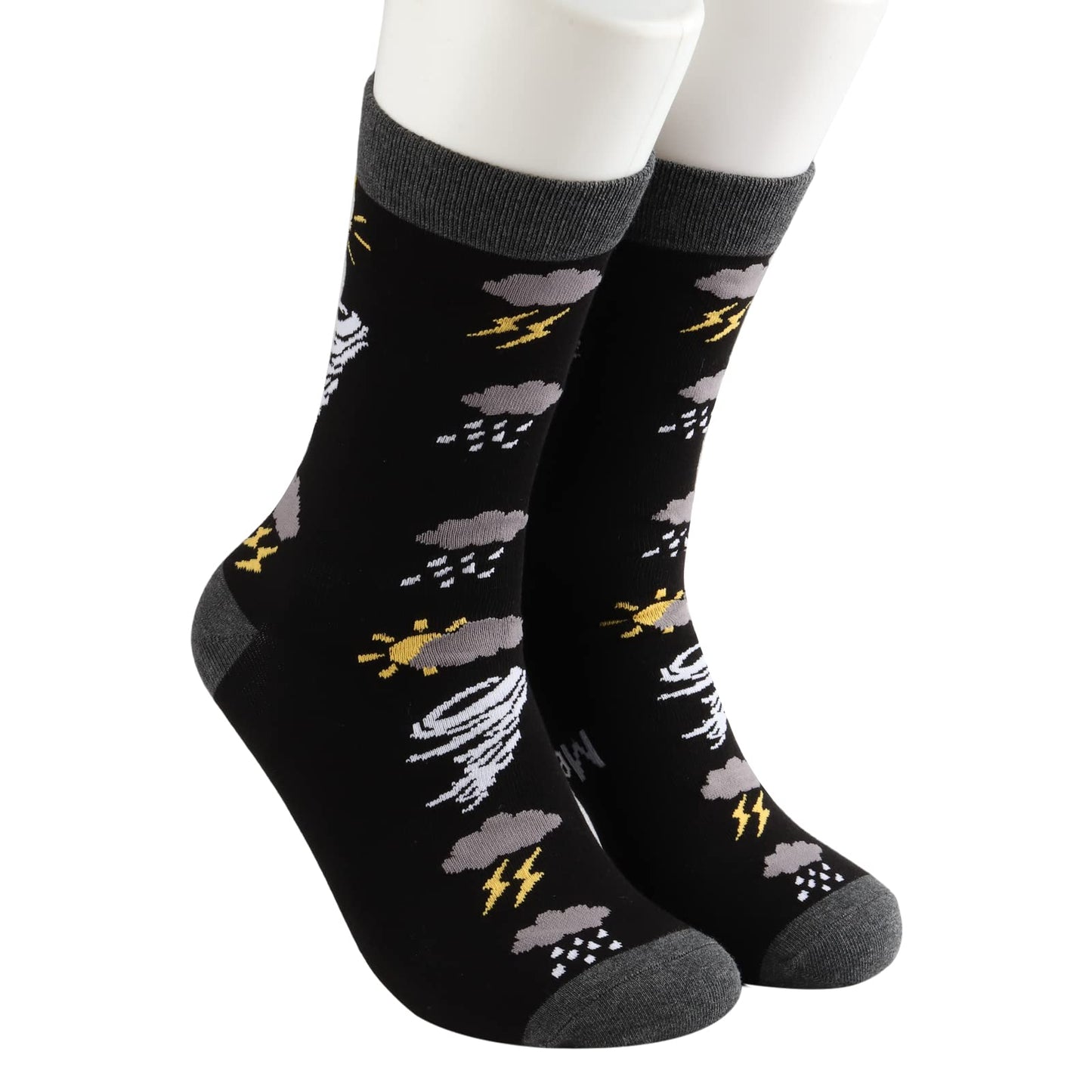 MBMSO Funny Meteorology Gifts 2 Pairs Trust Me I'm a Meteorologist Socks Gifts for Weather Lover Socks Future Weatherman Gift