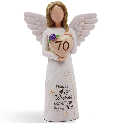 70th Birthday Gifts for Women, Meaningful 70th Birthday Gifts, Sculpted Hand-Painted Figurine