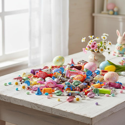 Easter Candy Bulk Variety Pack 2lb - Assorted Chocolate Bulk Easter Candy Individually Wrapped for Party Favors, Easter Egg Fillers & Easter Basket Stuffers - 2 Pounds