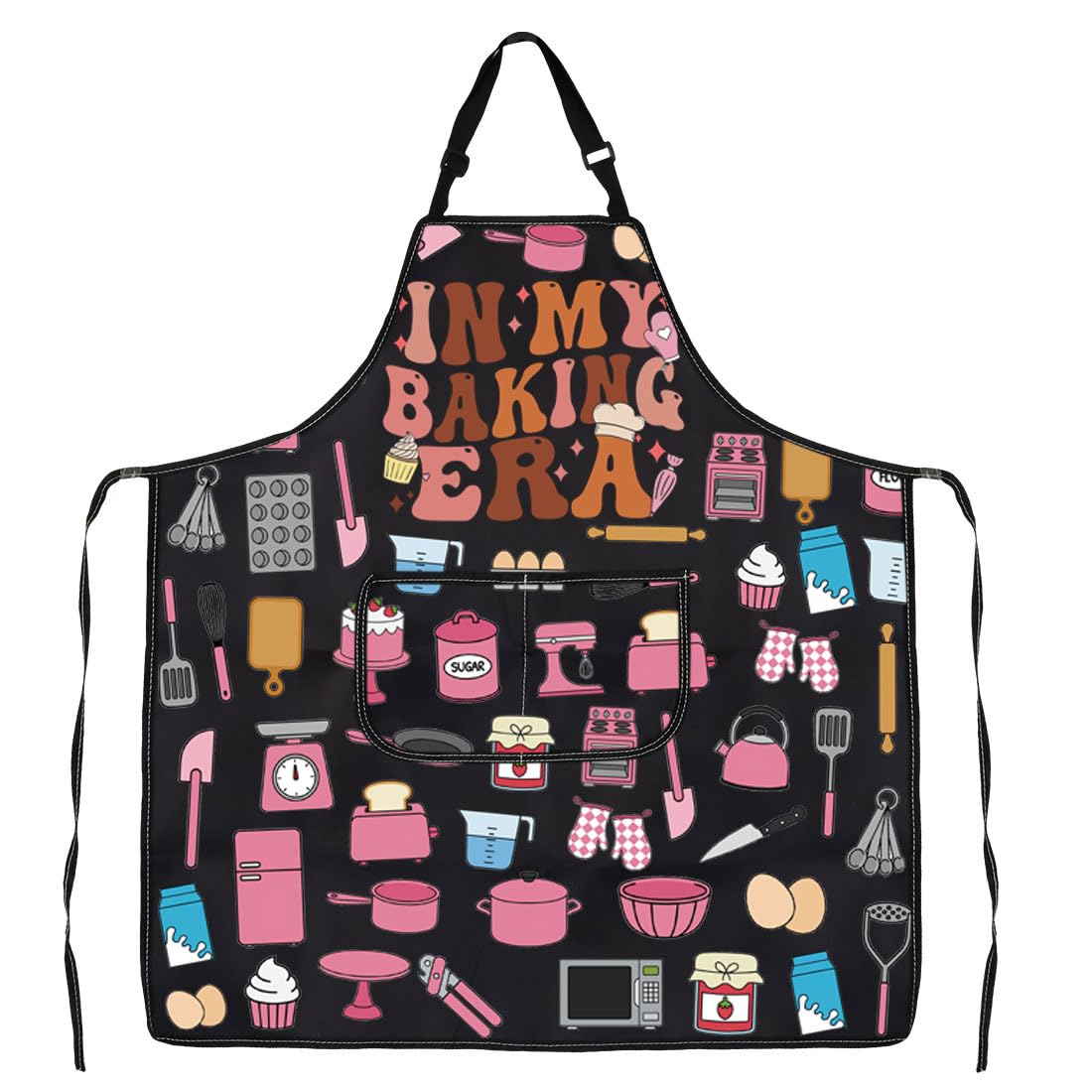WSNANG Funny Baking Aprons with Pockets In My Baking Era Apron Bakers Gifts Pastry Chef Gift