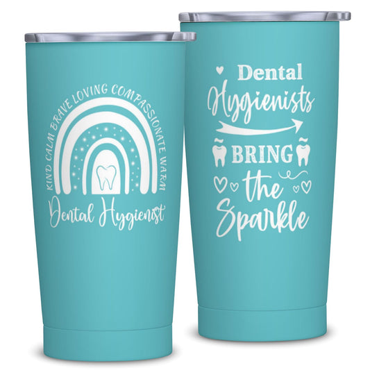 Dental Hygienist Gifts for Women, Dental Hygienist Graduation Gifts, Hygiene Appreciation Gift, Dentist Gift for Coworker 20oz Stainless Steel Tumbler