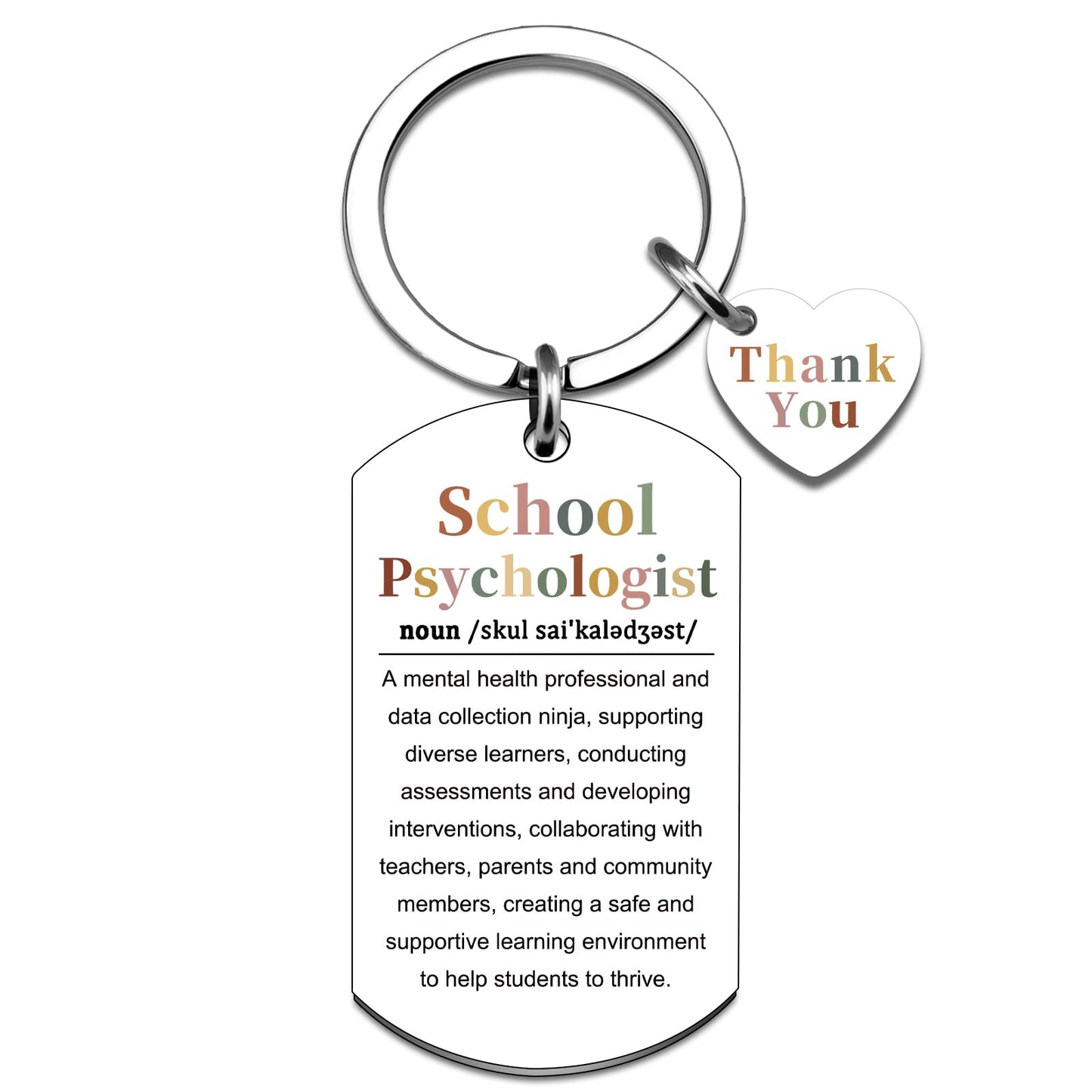 School Psychologist Gifts for Women Men Psychology Keychain Gifts for Counselor Teacher Unique Birthday Christmas Gift for Psychology Majors Cool Stuff School Counselor Gift Ideas