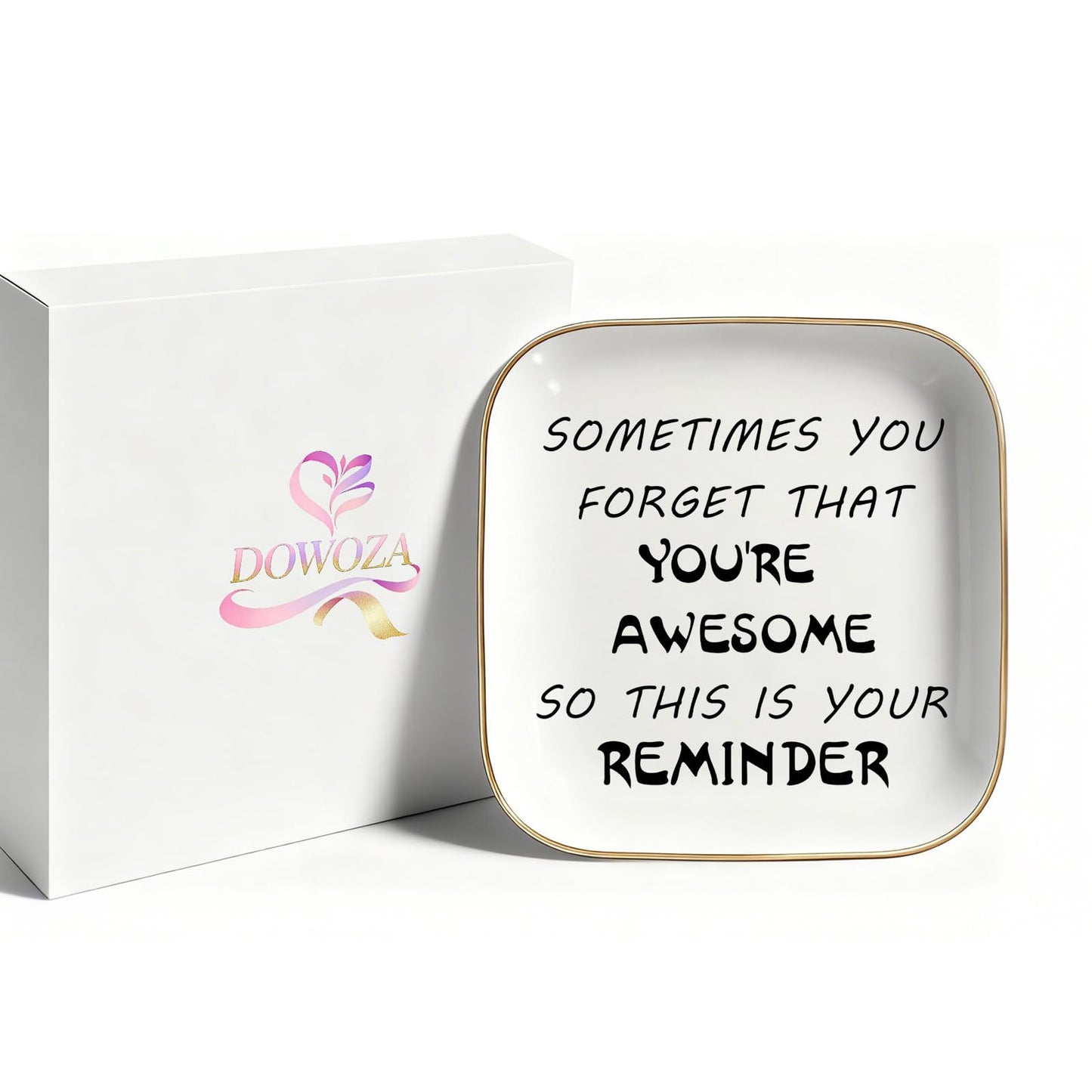 Inspirational Gifts for Women Ring Dish - You're Awesome - Unique Gifts Best Friends Gifts for Women Coworker Christmas Retirement Gifts