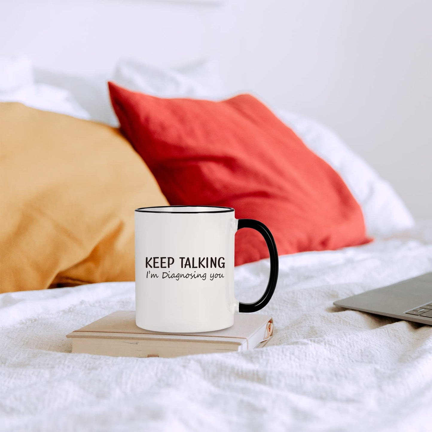 Maustic Social Worker Therapist Gifts, Keep Talking I'm Diagnosing You Mug, Psychology School Counselor Gifts Mental Health for Women Men, Psychologists Psychiatrists Nurse Doctor Gift 11 Oz