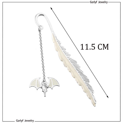 Gzrlyf Bat Bookmark Luminous Bookmarks Bat Gifts for Book Lover Bookworm Gifts Bat Lover Gifts (Luminous Bookmark)