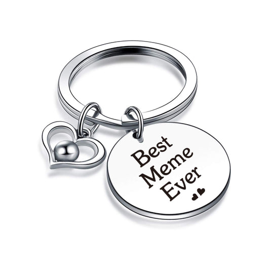 Nothers Meme Gift Grandma Gift for Grandmother Keychain for Mother Keychain Grandma Keychain Wife Gift Mom Gift Mothers Day Gift Grammy Jewelry nana Gift Best Meme Ever Gift (Best Meme Ever Keychain)