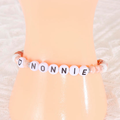 HUTIMY Nonnie Gift for Women from Grandkids Grandma Birthday Mothers Day Best Nonnie Bracelet