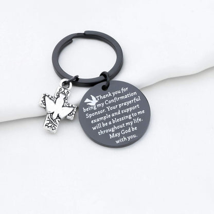 TGBJE Confirmation Sponsor Gift Christian Faith Gift Christmas Gift Catholic Confirmation Gift Godfather Gift Thank You Gift