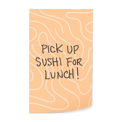 Genuine Fred ROLL O'NOTES Sushi, Perforated Sticky Roll Notes